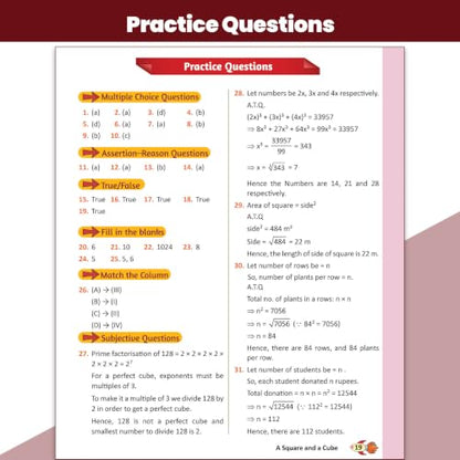 PW Concept & Question Bank Class 8 New NCERT Mathematics (Ganita Prakash I & II) Book for 2026 Exams| NCERT Based Theory & Questions with Solutions | Chapter-wise Practice Questions