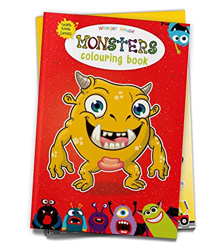 Monster Colouring Book (Giant Book Series): Jumbo Sized Colouring Books book cover