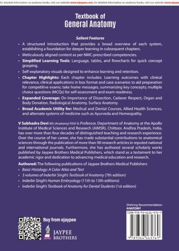 Textbook of General Anatomy with Case Scenarios & Clinical Applications, 3/E for MBBS, BDS, Nursing & Physiotherapy Students | NMC-Aligned with Radiological Anatomy, Genetics and MCQs: 1