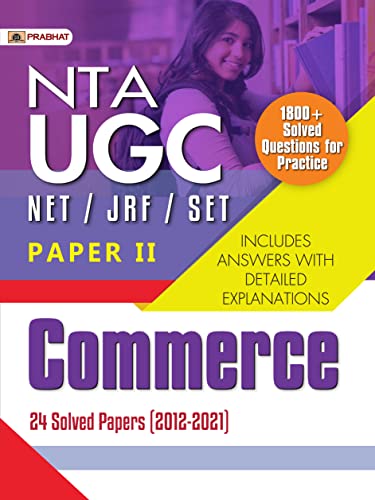 NTA UGC NET/JRF/Set Paper 2 Commerce 24 Solved Papers (2012–2021) by Pradeep Jain