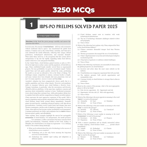 PW IBPS PO 27 Year-wise Prelims & Mains Previous Year Solved Papers Till Oct 2025 with 15 Online CBT Tests for Exam 2026-27 | 3250 PYQs | English Edition