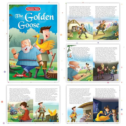 Set of 10 Classics Tales Story Books for Kids|English Short Stories for 3+ | Aladdin, Alibaba, Jungle Book & Others