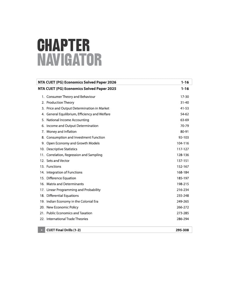 Arihant CUET PG Economics 2027 | Chapterwise Notes & Question Bank | 1500+ Exam Pattern MCQs | 5 Final Drills | CUET PG 2026 Solved Paper | Based on NTA Test Pattern