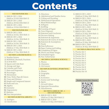 PW All in One RRB JE (Junior Engineer) CBT - 1 Book 2026-27 Exam l Chapterwise Theory, Short Tricks and Exercises, 18 Previous Year Solved Papers (2026, 2024 & 2019) PYQs with 10 Practice Sets