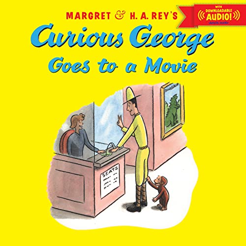 CURIOUS GEORGE GOES TO A MOVIE WITH DOWNLOADABLE AUDIO book cover