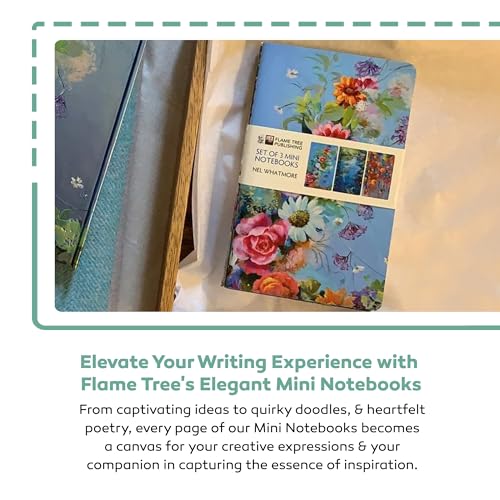Flame Tree Gift Japanese Woodblocks Set Of 3 Mini Notebooks (Mini Notebook Collections), 64 Pages