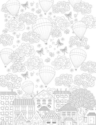 Cityscape – Colouring Book for Adults | Adult Coloring Activity Book with 32 Detailed City Designs | High-Quality Paper Suitable for Colouring Pencils, Gel Pens & Sketches