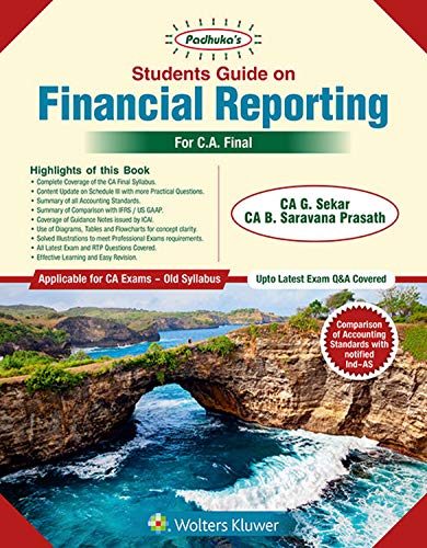 PADHUKAS STUDENTS GUIDE ON FINANCIAL REPORTING (CA FINAL) (OLD SYL) 12/e book cover