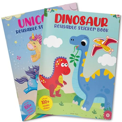 Dinosaur World Reusable Sticker Book For Children