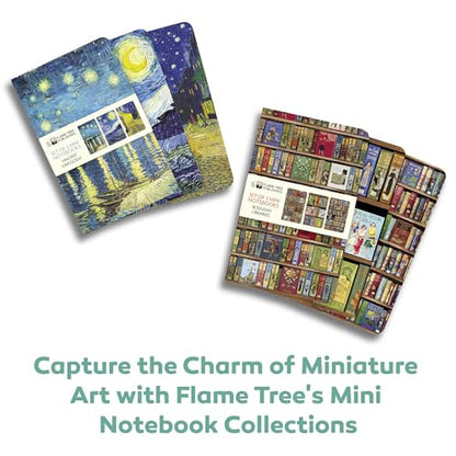 Flame Tree Gift Vincent Van Gogh Set Of 3 Mini Notebooks (Mini Notebook Collections), 64 Pages