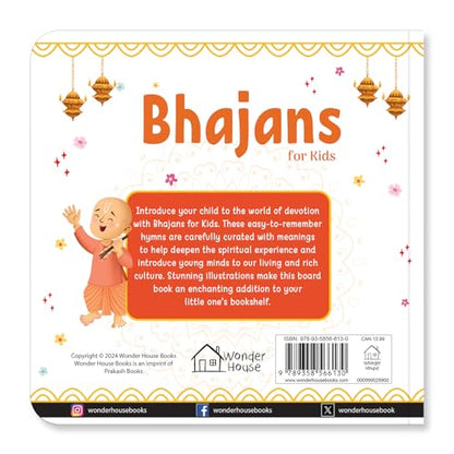 Bhajans for Kids – Illustrated Devotional Song Book for Children: Popular Bhajans in English, Hindi & Sanskrit with Easy Meaning | Introduces Indian ... in Three Languages (Illustrated Prayer Books)