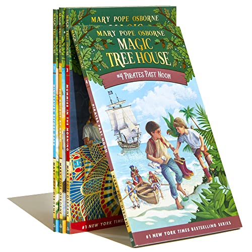 Magic Tree House Volumes 1–4 Boxed Set | Time-Travel Adventures with Jack & Annie Featuring Dinosaurs, Knights, Mummies & Pirates | Chapter Books for Ages 6+