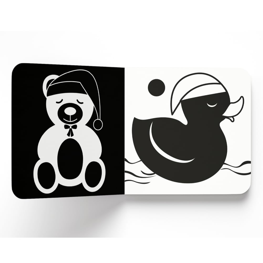 Baby’s First High-Contrast Books – Box Set of 5: Black and White Board Books for Newborns | Includes 123, Toys, Animals, Shapes & Bedtime | Visual Stimulation for Infant Brain Development | Ages 0–12 Months