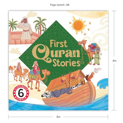 First Quran Stories: 6-in-1 illustrated Islamic Story Book for Kids| Prophets' Tales of Faith, Courage & Allah's Teachings| Ages 5+| [Select Learning]