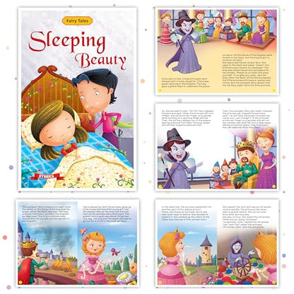 Set of 10 Fairy Tales Story Books for Kids|English Short Stories for 3+ | Cindrella,Rapunzel, Nightangle,Ugly Duckling & Others