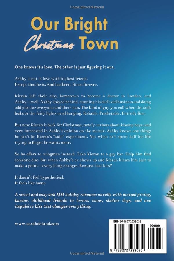 Our Bright Christmas Town: A Sweet MM Small-Town Friends-to-Lovers Romance 