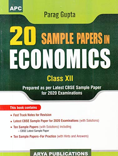20 Sample Papers in Economics Class XII (2019T-20 Session)(Old Edition) book cover