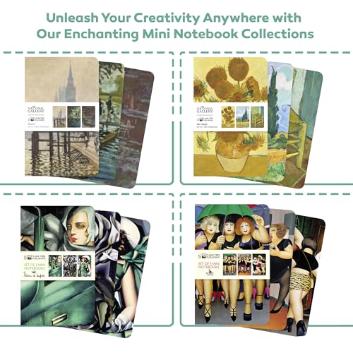 Gustav Klimt Set of 3 Mini Notebooks