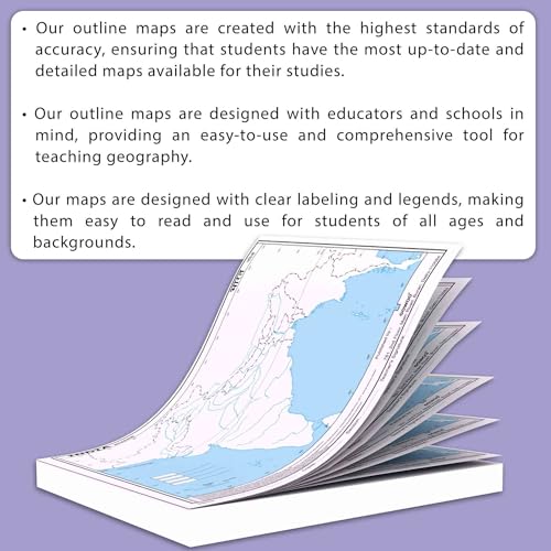 SMALL - 100 INDIA RIVER OUTLINE MAP FOR SCHOOL and SMALL - 100 WORLD RIVER OUTLINE MAP FOR SCHOOL | Combo of 2