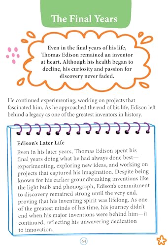 Thomas Edison Biography for Kids Age 6–12 Years – Inspiring Illustrated Biography Book from Icons of Inspiration Series | Discover Invention, Curiosity & Innovation