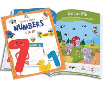 Tracing Books for Kids | Pencil Control Activity Book for Kids [4 Books] | Premium Quality Writing Practice Books - Alphabet ABC (Capital & Small Letters), Numbers, Lines & Pattern | Ages: 2 - 5 Years
