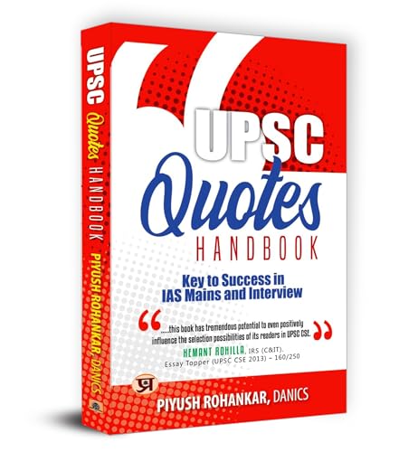 Upsc Quotes Handbook  by Piyush Rohankar, DANICS