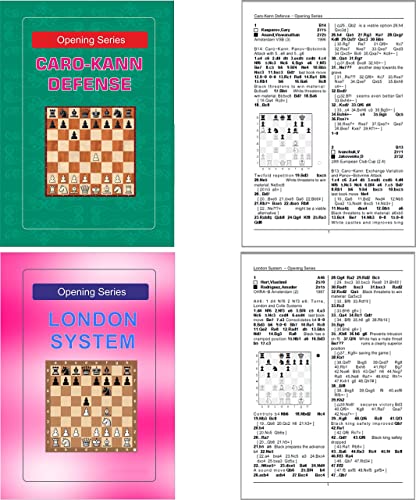 Chess Opening Series - French Defene, Sicilian Dragon, London System, Caro-Kann, King Indian, Nimzo-indian, Ruy-Lopez, Najdorf, Catalan, Sveshnikov - A set of 10 Books