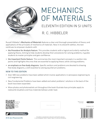 Mechanics of Materials | 11th Edition in SI Units | - Pearson