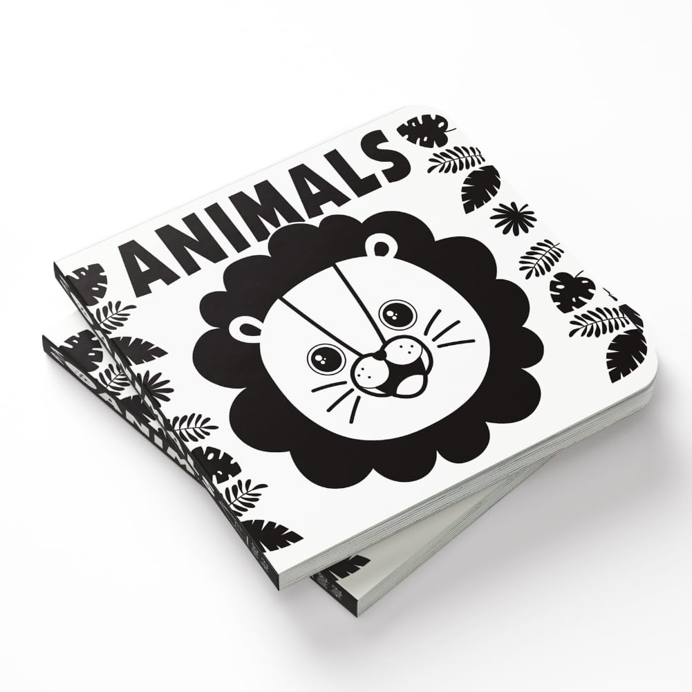 Baby’s First High-Contrast Books – Box Set of 5: Black and White Board Books for Newborns | Includes 123, Toys, Animals, Shapes & Bedtime | Visual Stimulation for Infant Brain Development | Ages 0–12 Months
