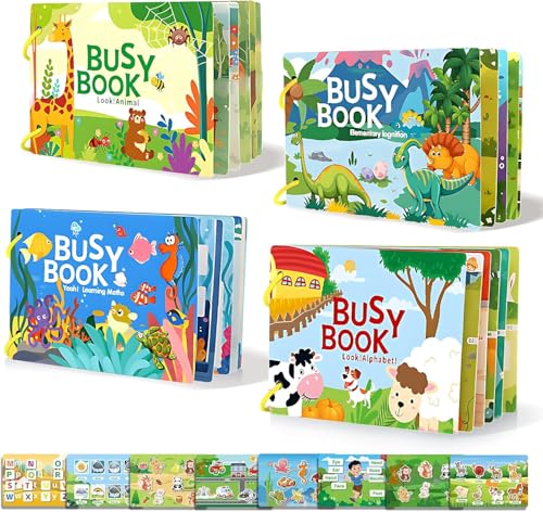 SHNMN Busy Book | Preschool Busy for Toddlers Kids/Children Activities | Quiet Book Alphabets, Animal, Shapes Learning | Kids Age 3-5 Years: 1 (Alphabet,Animal,Learning,Elementary Book)