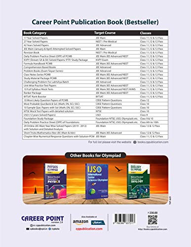 Chemistry Olympiad Stage 1 - NSEC 9 year solved papers by career point kota
