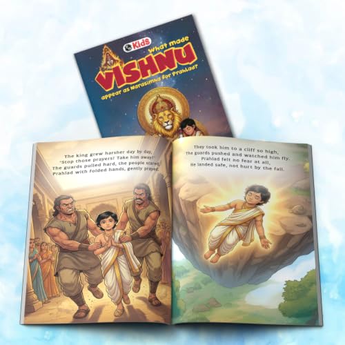 Mythology Story of Gods For Kids (Set of 5 Books) | Ganesha, Hanuman, Krishna, Rama, Bhakta Prahlad & Vishnu | Colourfully Illustrated Easy Spiritual Tales with Moral Values