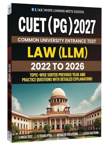 CUET PG Law Entrance Exam Books 2027 | Previous Year Papers (2022–2026) with 3 Mock Tests | CUET PG LLM PYQ Book with Detailed Solutions | Two Brothers Publications