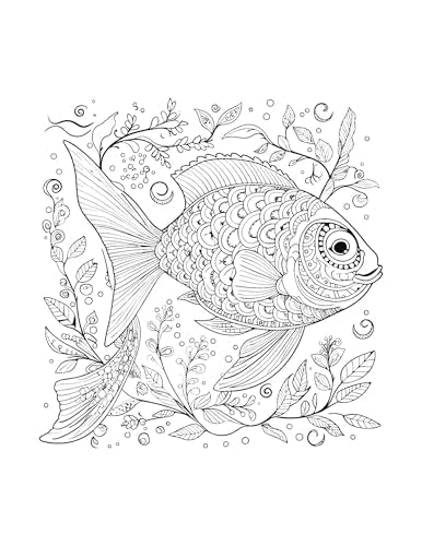 Mandala Sea Animals Art Coloring Book for Kids | 30 Ocean-Themed Mandala Designs to Enhance Art Coloring, Drawing & Focus | High Quality Premium Paper | Perfect Gift for Children & Teens