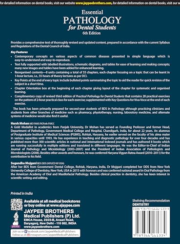 Essential Pathology for Dental Students, 6/E for BDS 2nd Year Students | Dental Pathology Textbook as per DCI Syllabus with Free Practical Pathology Book | Key Points and Chapter Orientation Boxes: 1