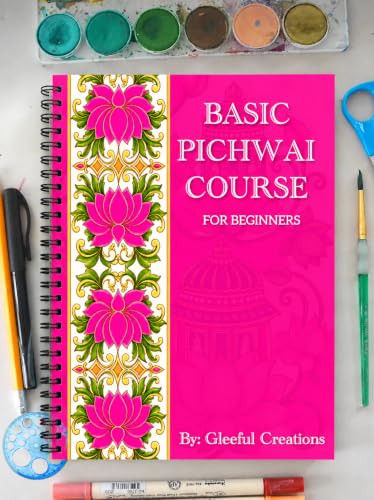 Basic Pichwai Art Course for Beginners | Step-by-Step Learning with Coloring Practice | A4 Size | Premium 200 GSM Paper