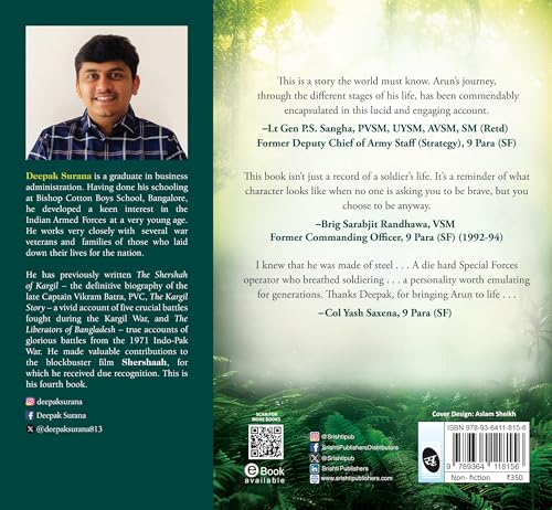 Para Commando: The true account of a Special Forces Operative, Capt Arun Singh Jasrotia ? Real-Life Story of a Brave Para Special Forces Officer