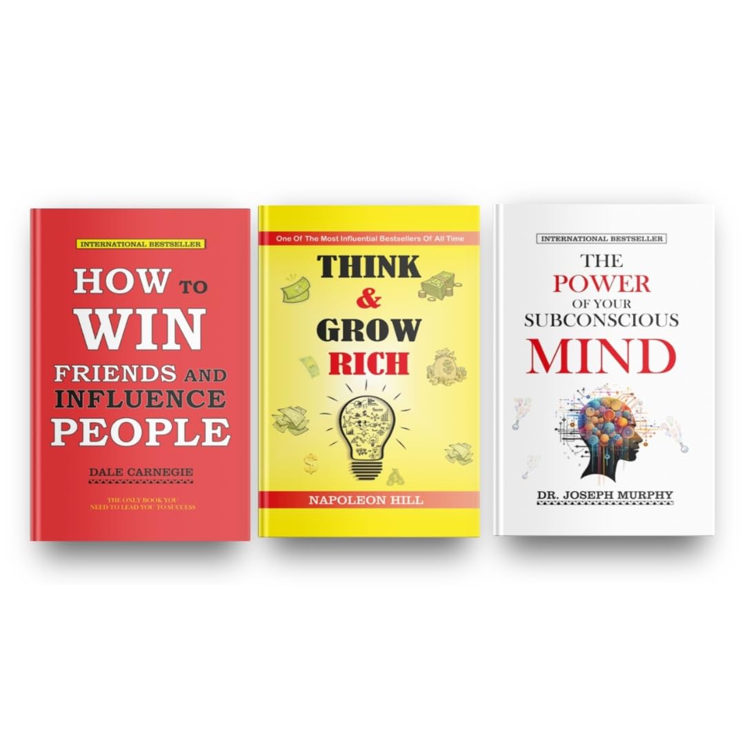 How to Win Friends & influence People | The power of your Subconscious mind | Think and grow Rich (Combo of 3 Books)
