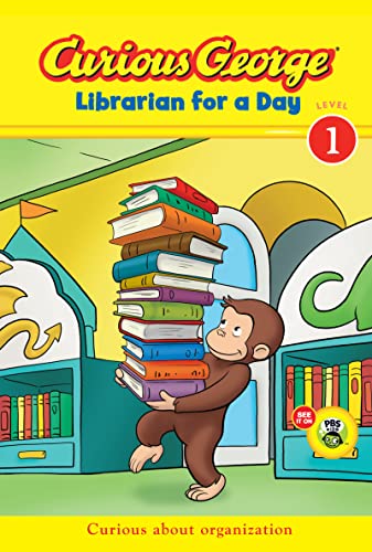 CURIOUS GEORGE LIBRARIAN FOR A DAY (CGTV EARLY READER) book cover