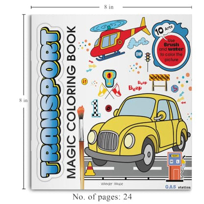 Transport Magic Coloring Book