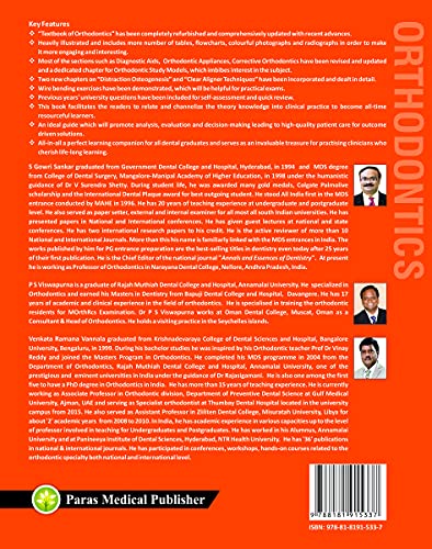 Textbook of Orthodontics (2nd Edition) [paperback] S Gowri Sankar,P S Viswapurna,Venkata Ramana Vannala [Jan 01, 2021]…