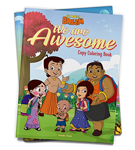 Chhota Bheem - We are Awesome: Copy Coloring Book For Kids book cover