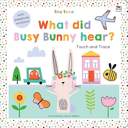 TINY TOWN TOUCH AND TRACE: WHAT DID BUSY BUNNY HEAR? book cover