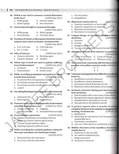 DENTOGIST :MCQS IN DENTISTRY WITH EXPLANATORY ANSWERS CLINICAL SCIENCES