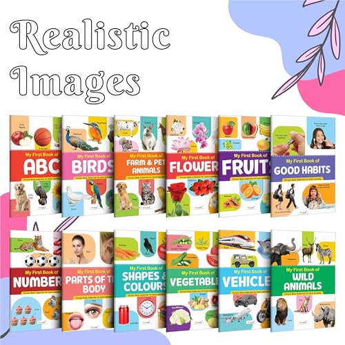 My First Picture Book Collection For Early Learning : Books For Children, Learning Picture Library For Kids, Toddler book, Early learning book With 12 Topics