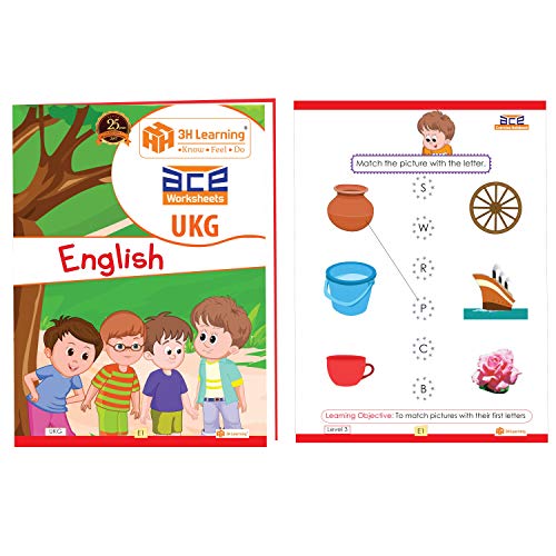 UKG Kids 284 Page 3 CBSE Books Early Learning Activity Skill Worksheets All in One English Maths GK / EVS Fun Coloring Pre School KG 2 Montessori 4-6 Yrs Upper Kindergarten Children Workbooks Kit set