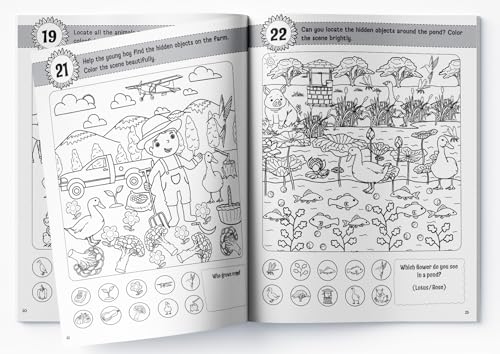 Lots to Spot On The Farm: Search, Find and Color Activity Book