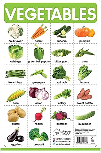 Vegetables - My First Early Learning Wall Chart: For Preschool, Kindergarten, Nursery And Homeschool book cover