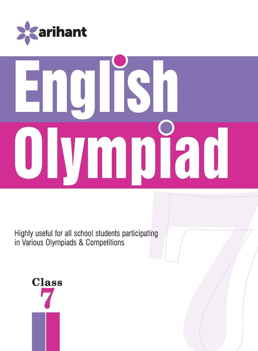 Olympiad Books Practice Sets - English Class 7th by Arihant Experts book cover