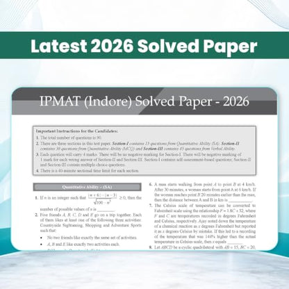 Oswaal IPMAT 21 Previous Years' Solved Papers (2019–2026) | Latest 2026 Solved Papers | 2100+ Questions with Detailed Solutions | IPMAT Indore, Rohtak & JIPMAT | Trend Analysis (2022–2026)